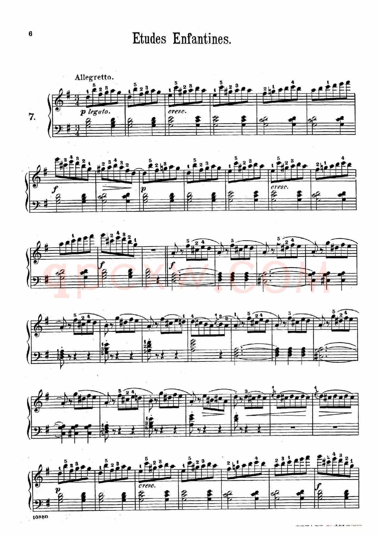 Etudes Enfantines Op.37（儿童钢琴练习曲 第7——10首）