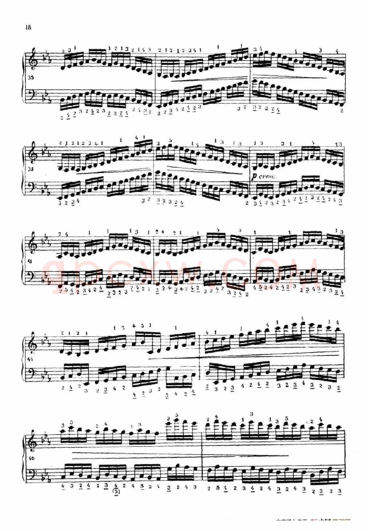 《车尔尼手风琴练习曲集》第Ⅳ册（第3——5首）