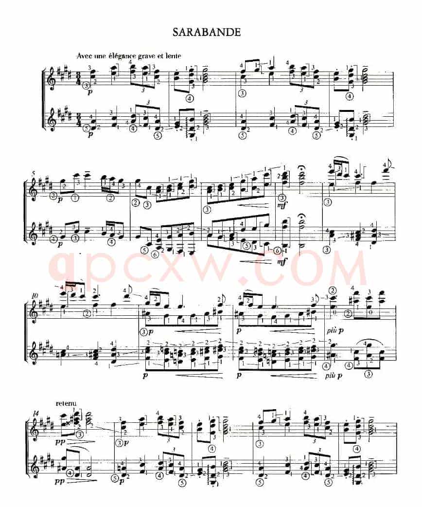 SARABANDE（双吉他）