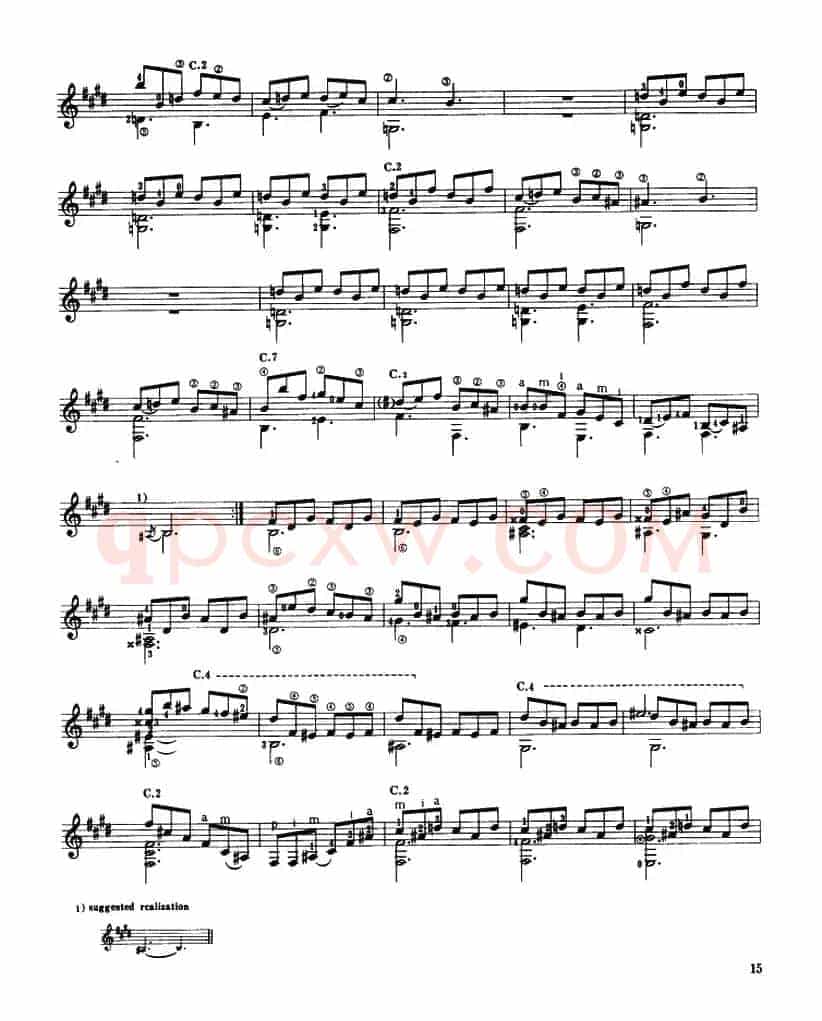 奏鸣曲k.531（古典吉他）