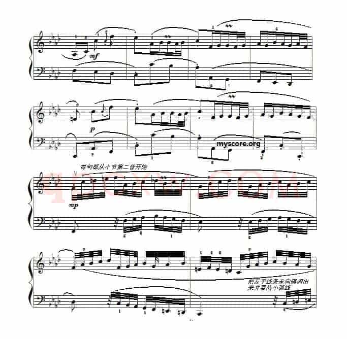 巴赫初级钢琴曲之二十八：序曲