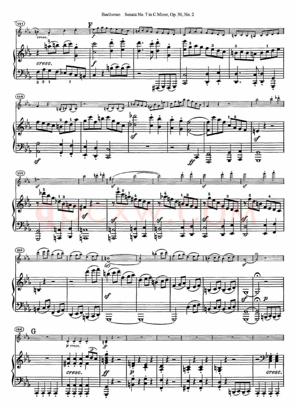 Violin Sonata No.7 in C Minor Op.30 No.2（小提琴+钢琴伴奏）