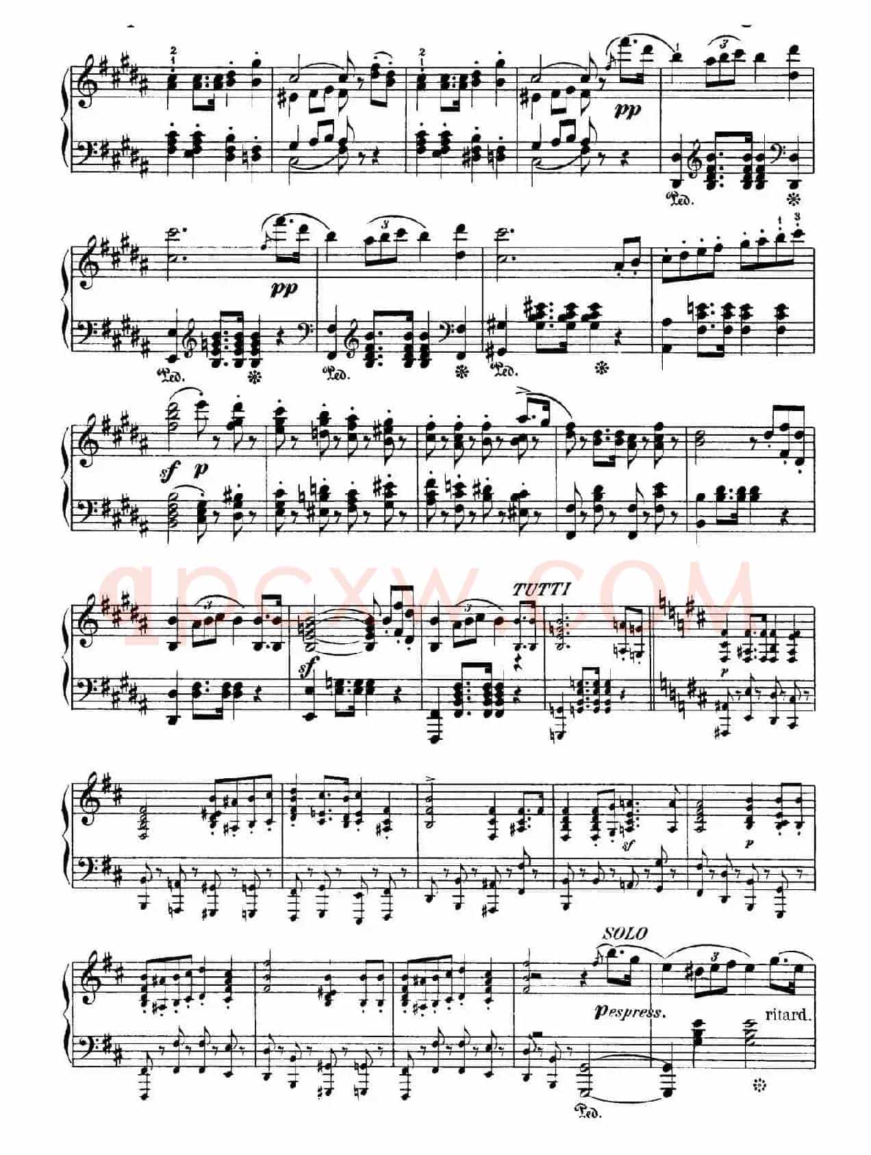 Capriccio Brillante in B Major Op.22(B大调华丽随想曲·钢琴独奏)