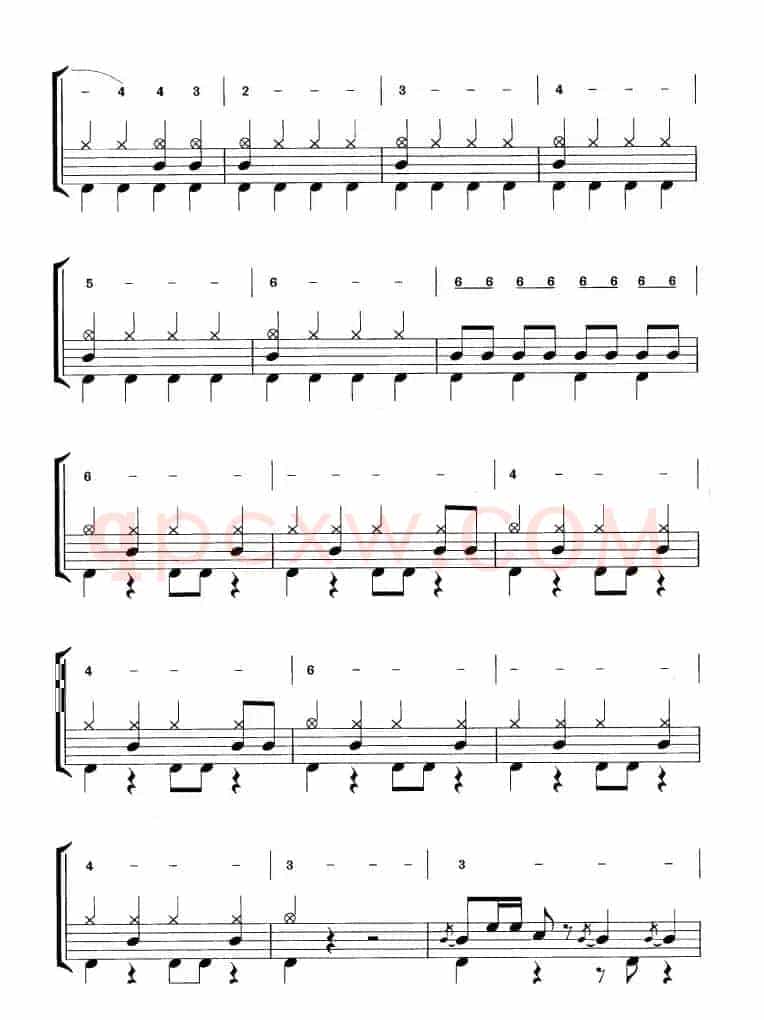 开场曲（鼓谱）