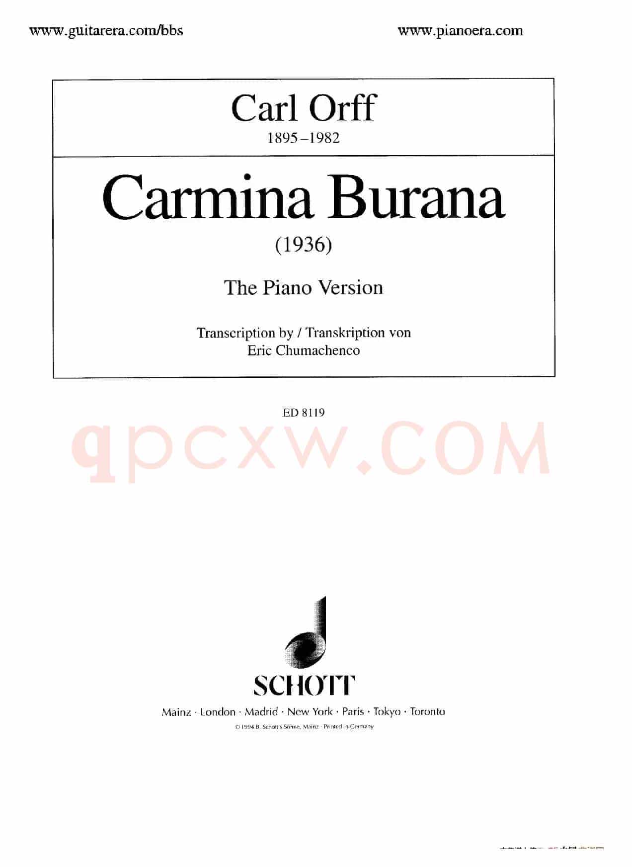 Carmina Burana（布兰诗歌）（清唱剧）