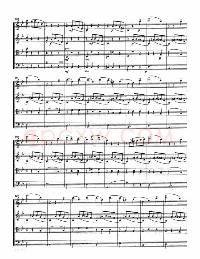 SLEEPING BEAUTY WALTZ（弦乐四重奏）