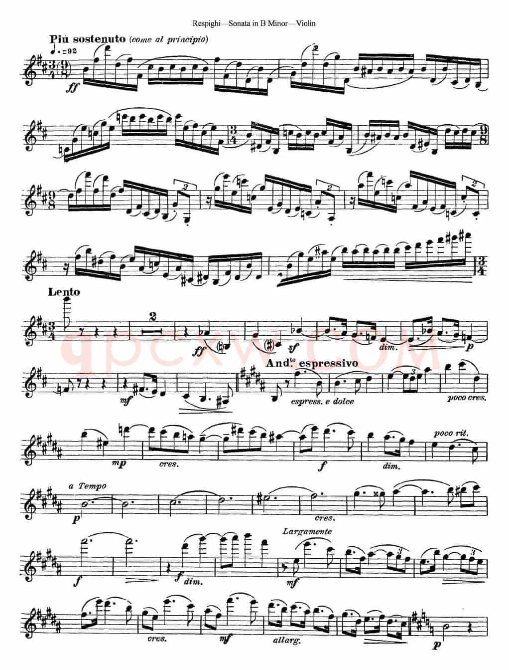 Violin Sonata in B Minor
