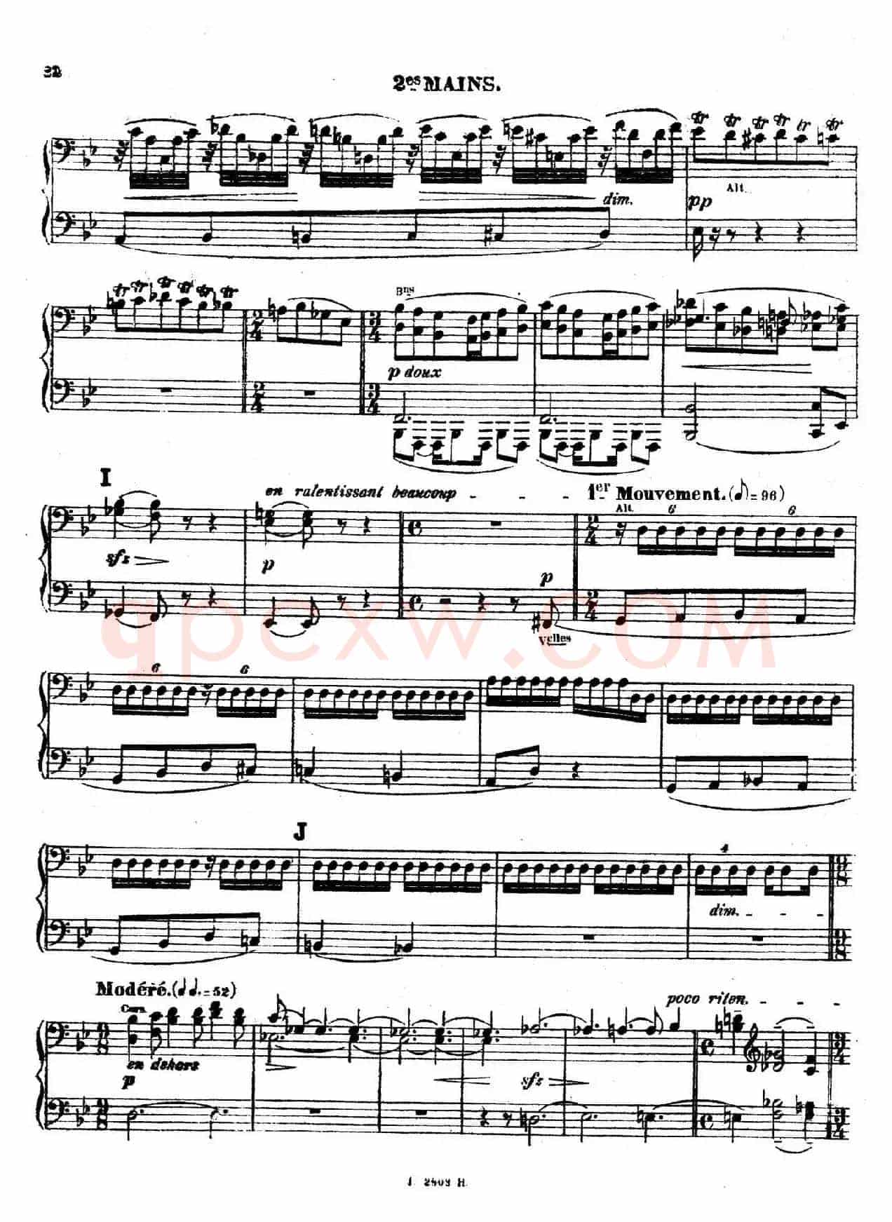 Symphony on a French Mountain Air Op.25(法国山歌交响曲·双钢琴·Ⅱ)