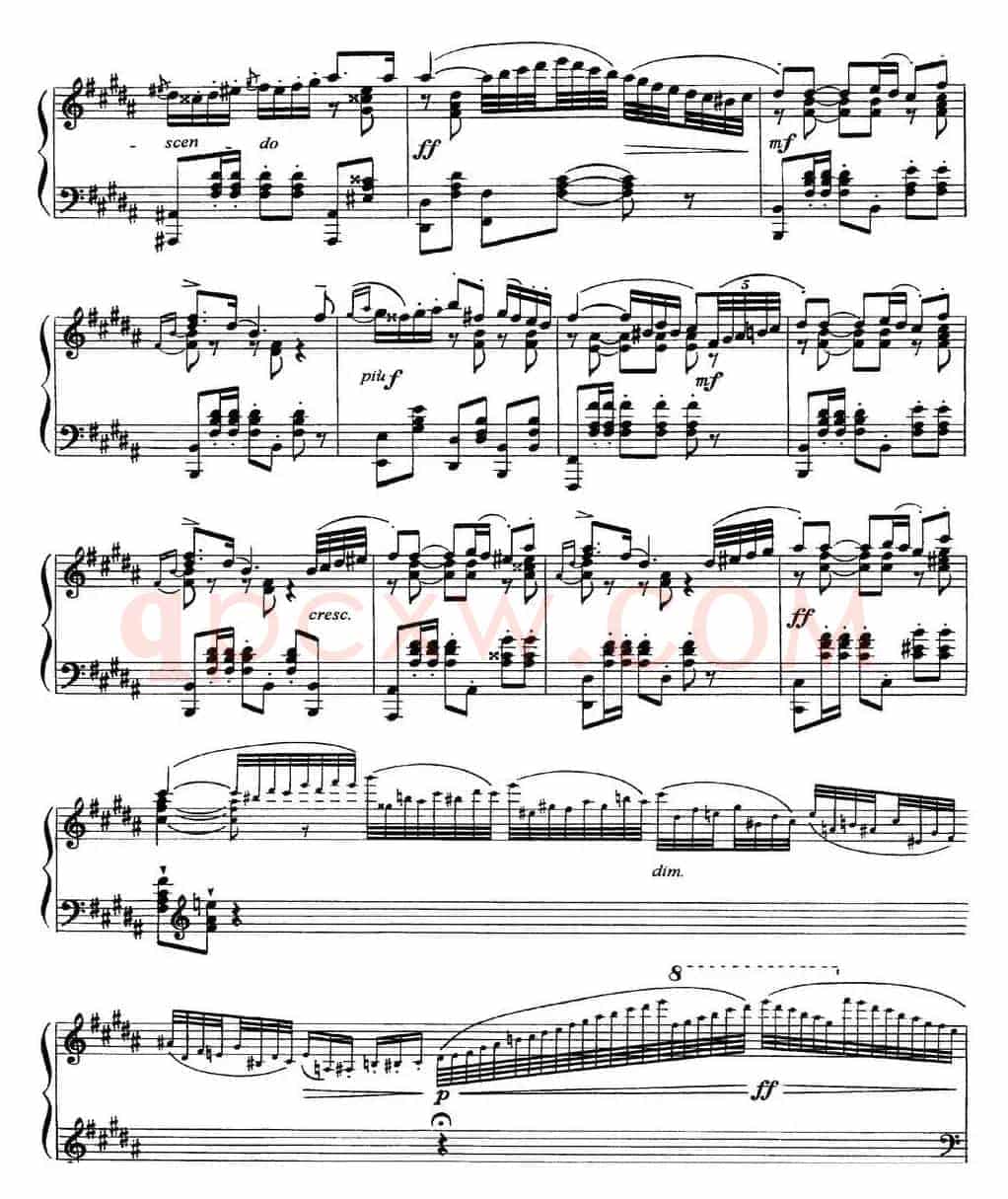 柴可夫斯基18首钢琴小品Op.72(7.Polacca de concert)