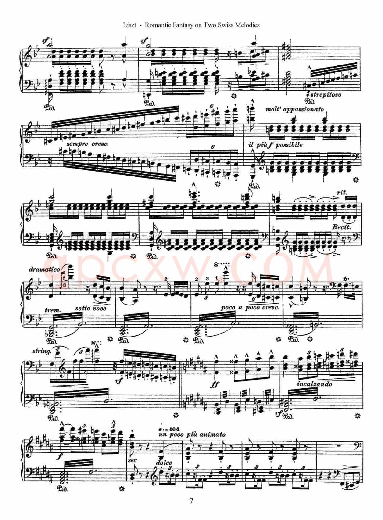 Romantic Fantasy on 2 Swiss Melodies Op.5(浪漫幻想曲)