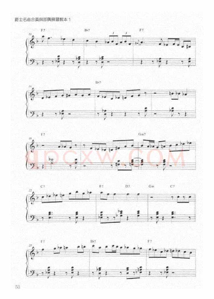 billie's bounce（爵士钢琴）