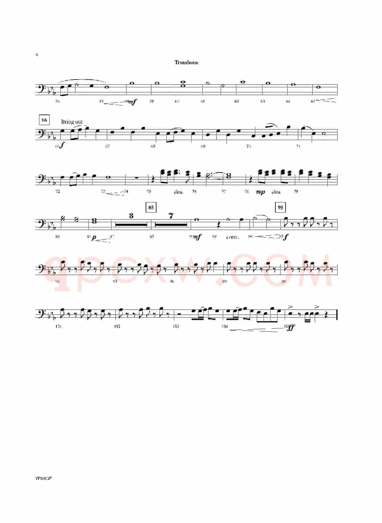 Dance of Harlequins(长号分谱)