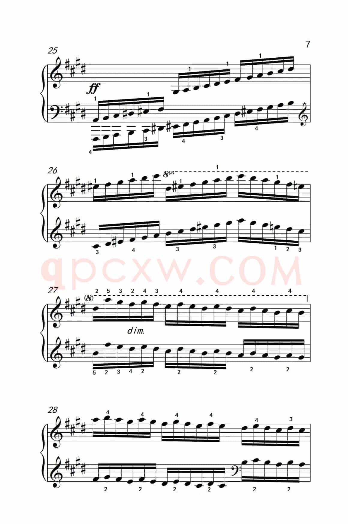 第七级3.练习曲（中央音乐学院 钢琴（业余）考级教程 7-9级）