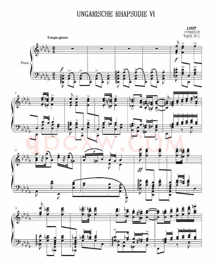 匈牙利狂想曲第6号