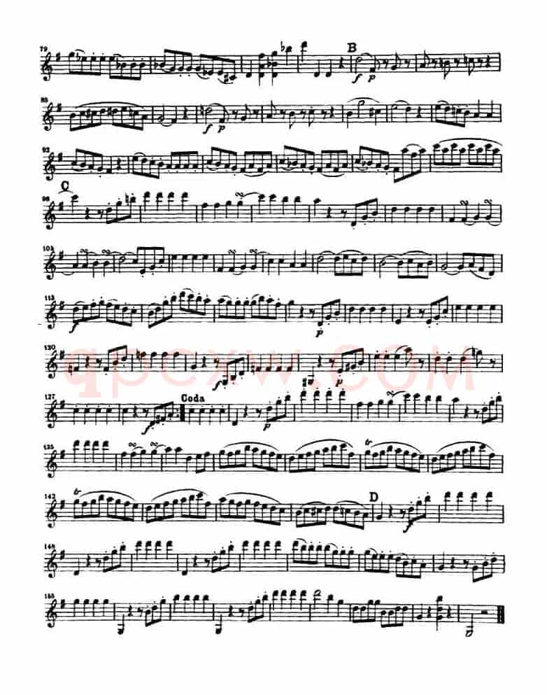 G大调弦乐小夜曲四重奏 K.525（第一小提琴分谱）