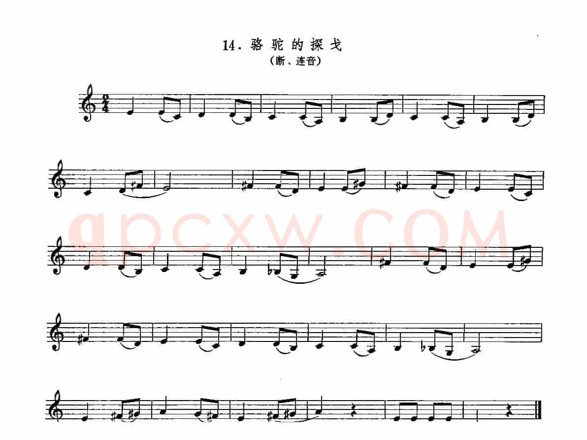 骆驼的探戈（单簧管）