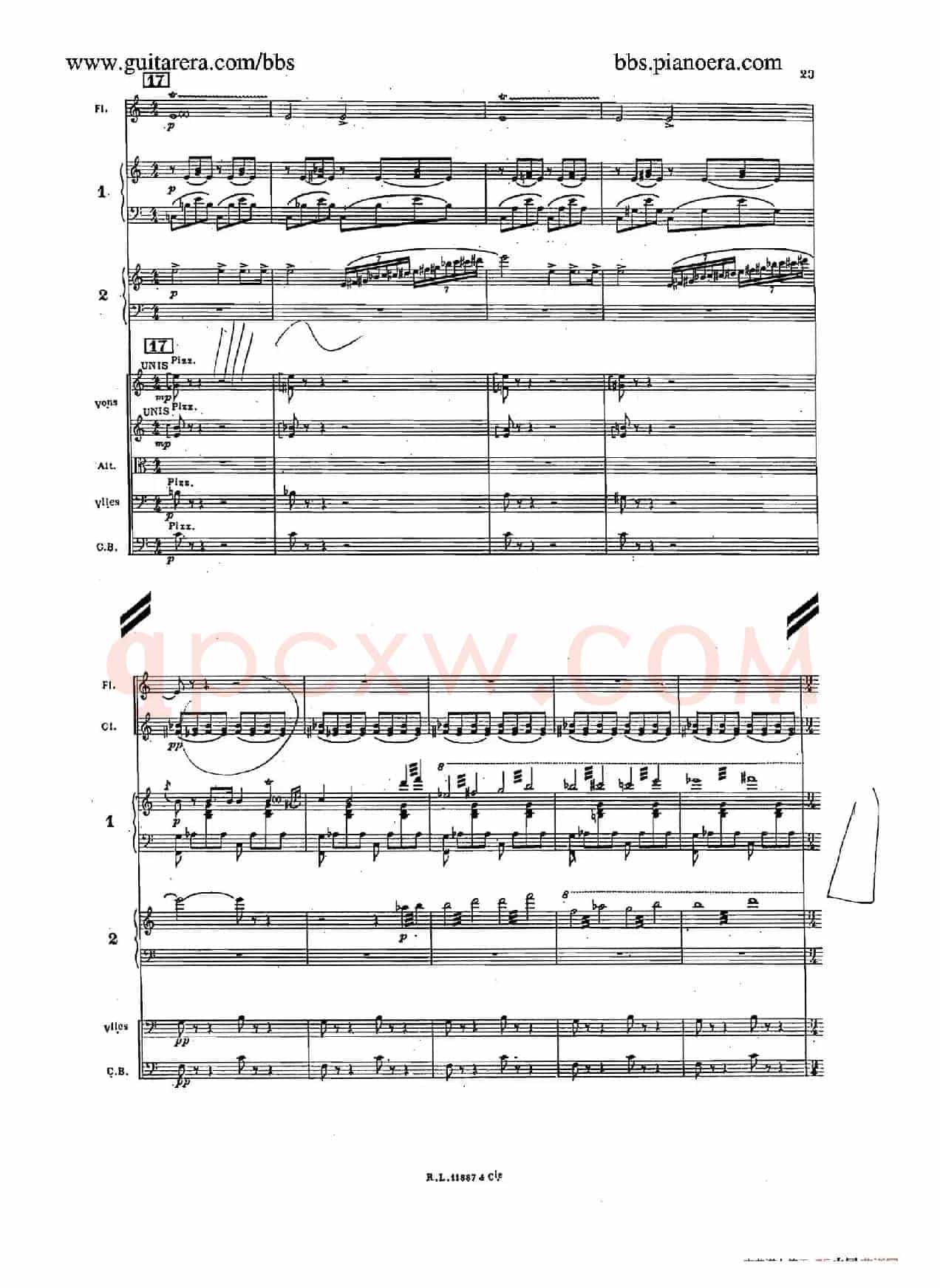 Concerto for 2 Pianos in d Minor(d小调双钢琴协奏曲·总谱)