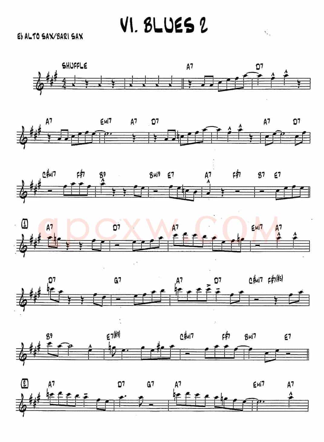 BLUES2（15首爵士练习曲之6）