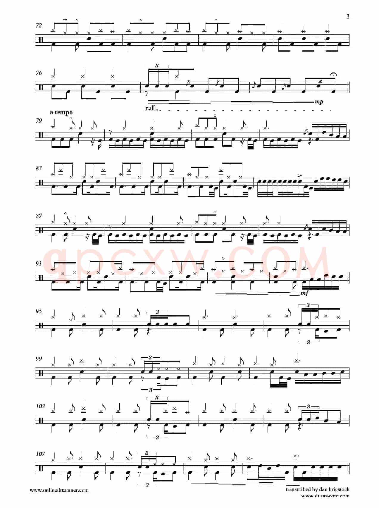 Waltz Of The Flowers.pdf（鼓谱）