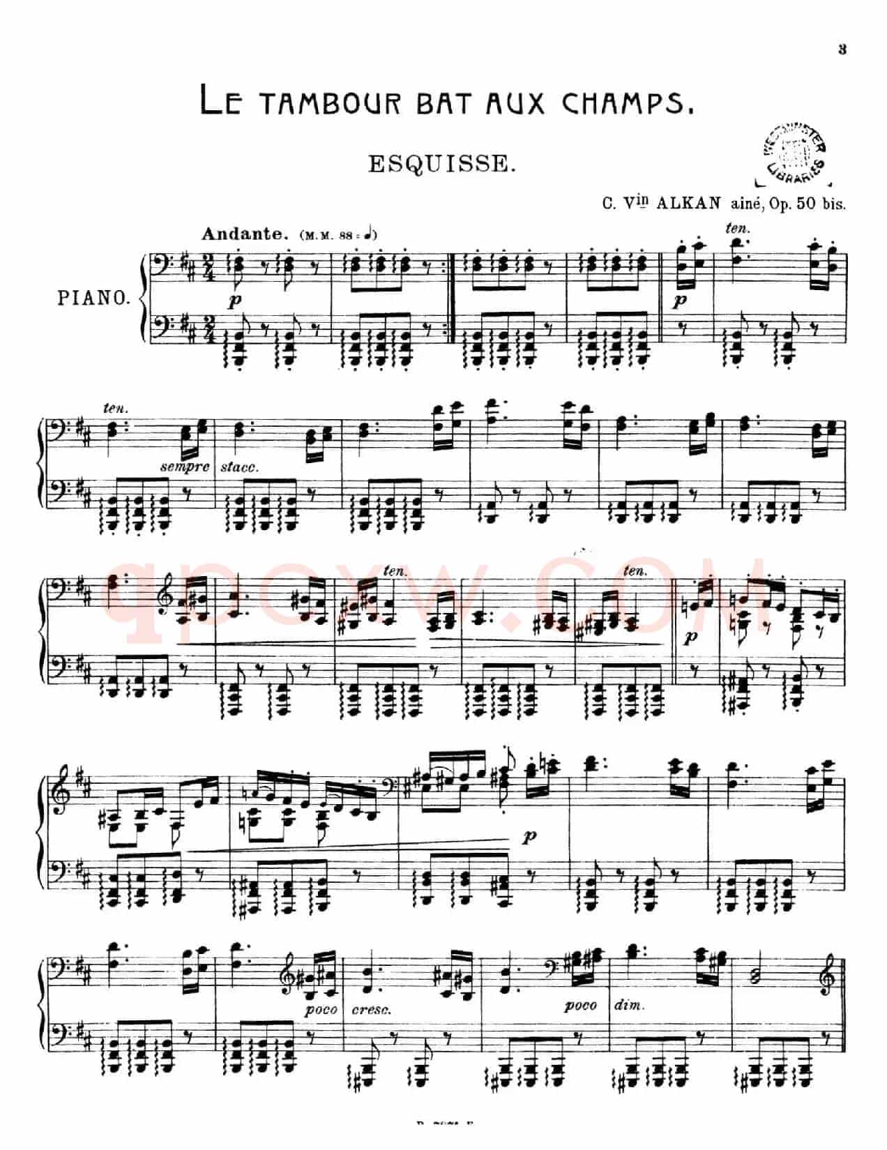 Le Tambour bat aux Champs Op.50bis(乡村的铃鼓)