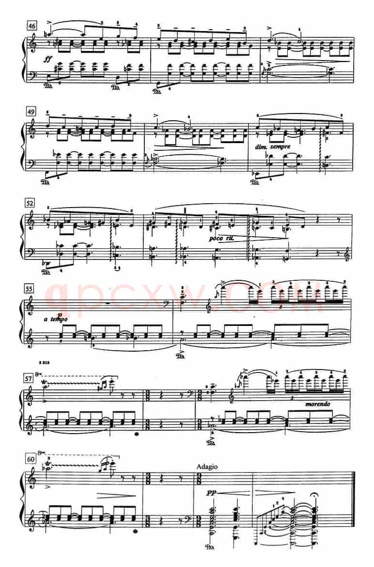 钢琴教程第八级 中外乐曲（夜曲 Op.54 No.4）