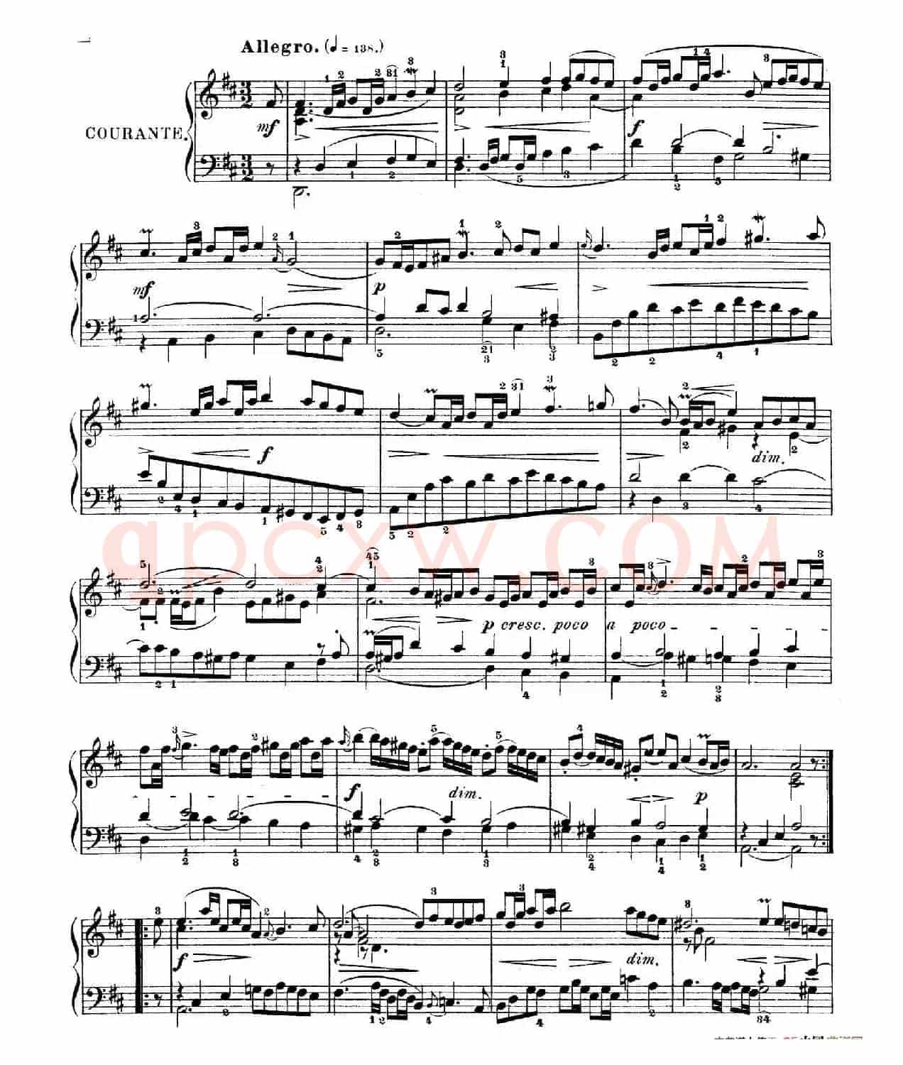 Six Partitas BWV 825-830(6首帕蒂塔·4)