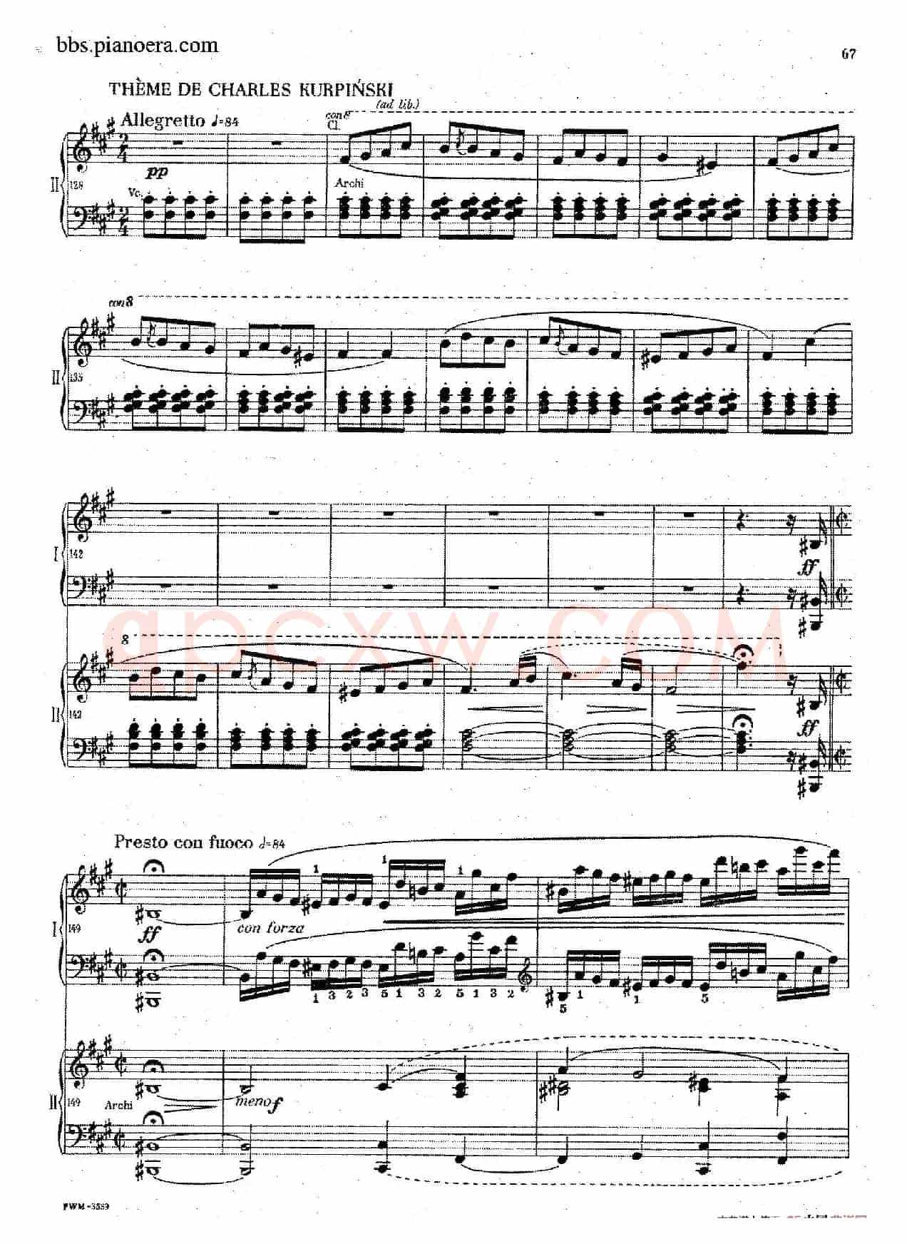 Grand Fantasy on Polish Airs Op.13(华丽的波兰民歌幻想曲·双钢琴版)