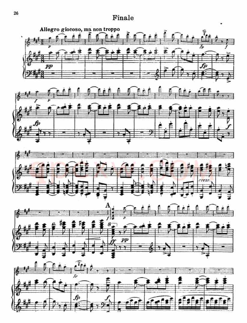 德沃夏克作品53号A小调协奏曲 （小提琴和钢琴）