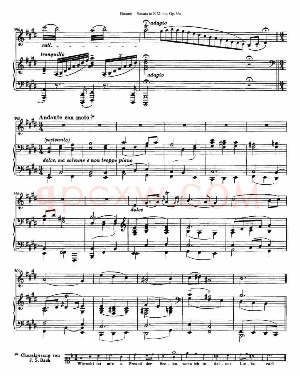 Violin Sonata No.2 in E Minor Op.36（小提琴+钢琴伴奏）