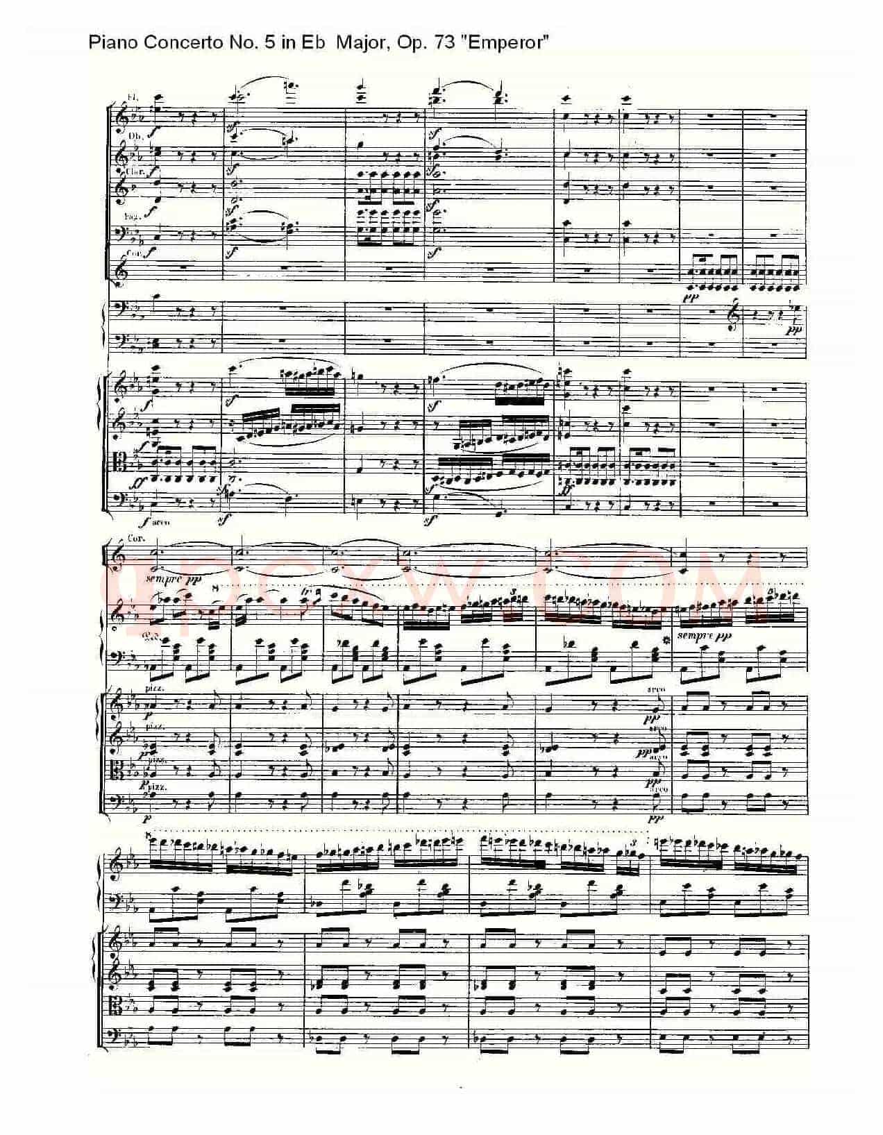 Eb大调钢琴第五协奏曲 Op.73“皇帝”第三乐章