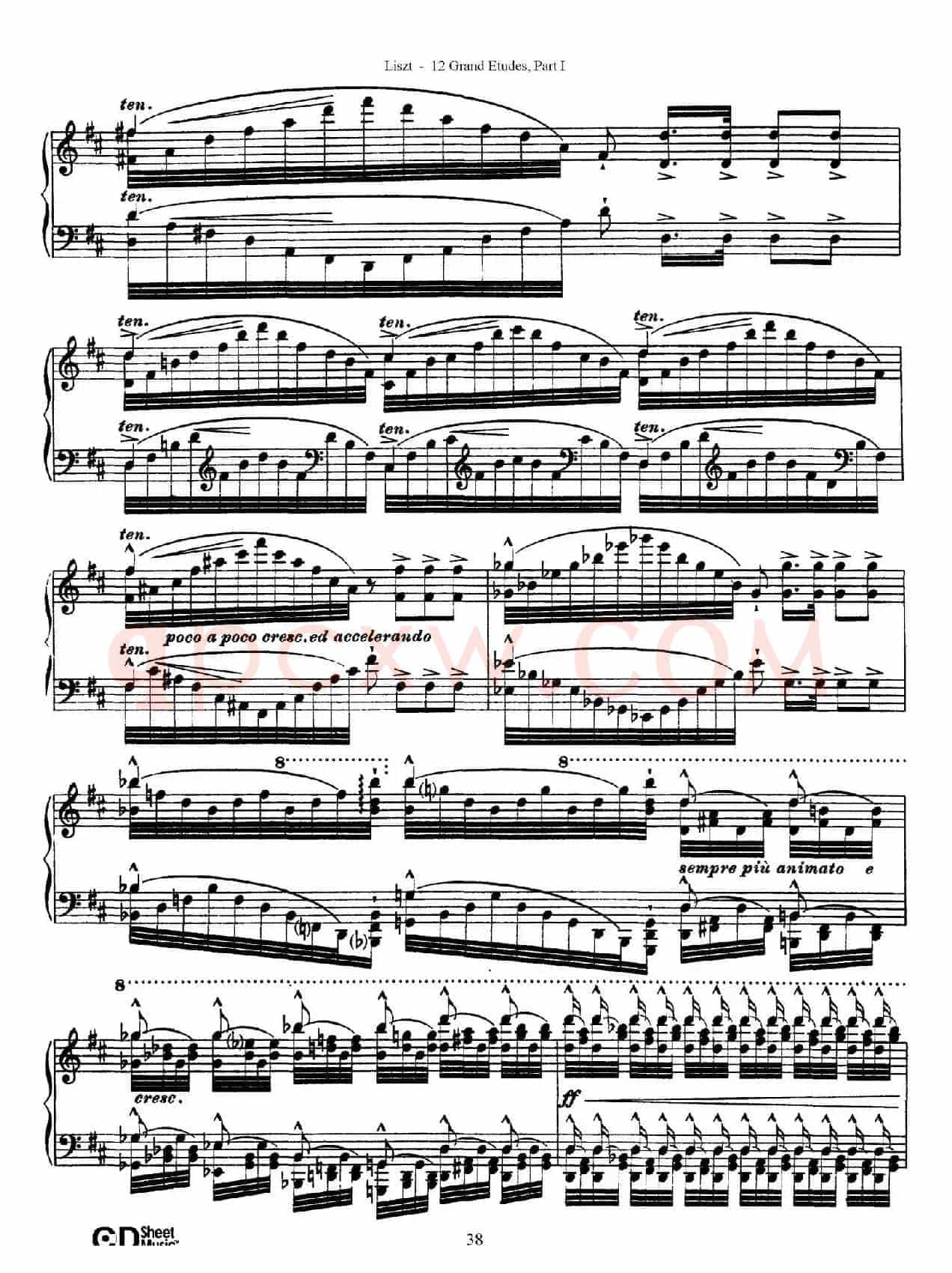 12 Grand Etudes S.137（12首华丽的练习曲·6）