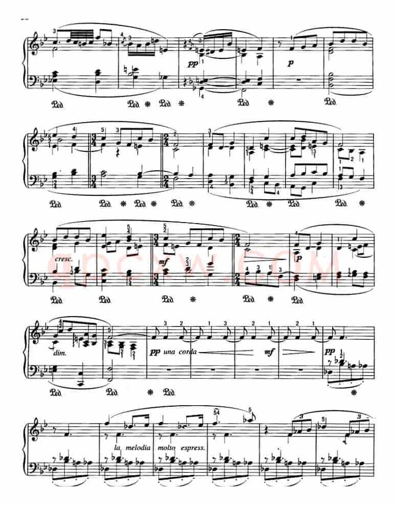 不可不弹的世界钢琴名曲：如歌的行板