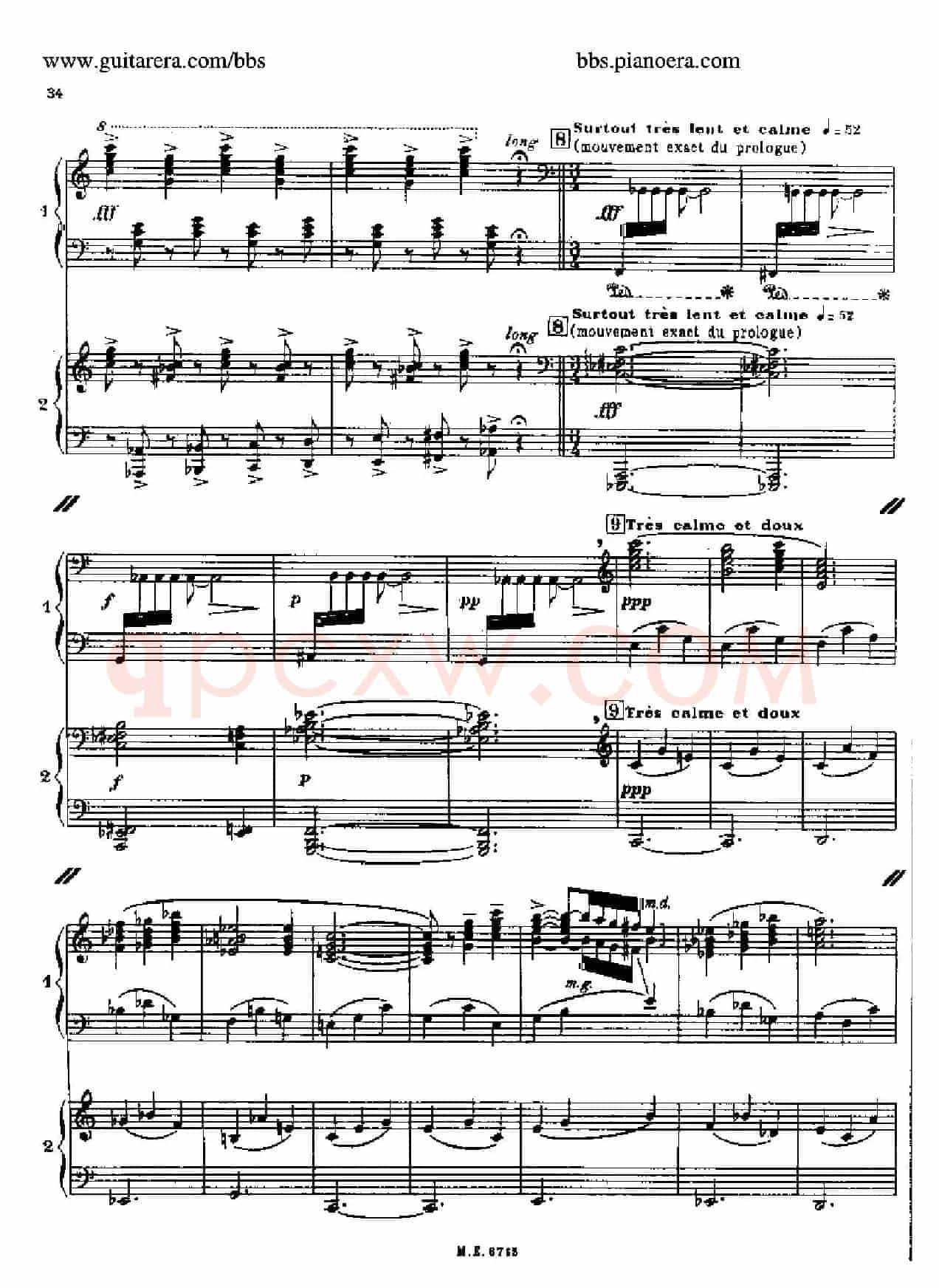 Sonata for Two Pianos(双钢琴奏鸣曲)