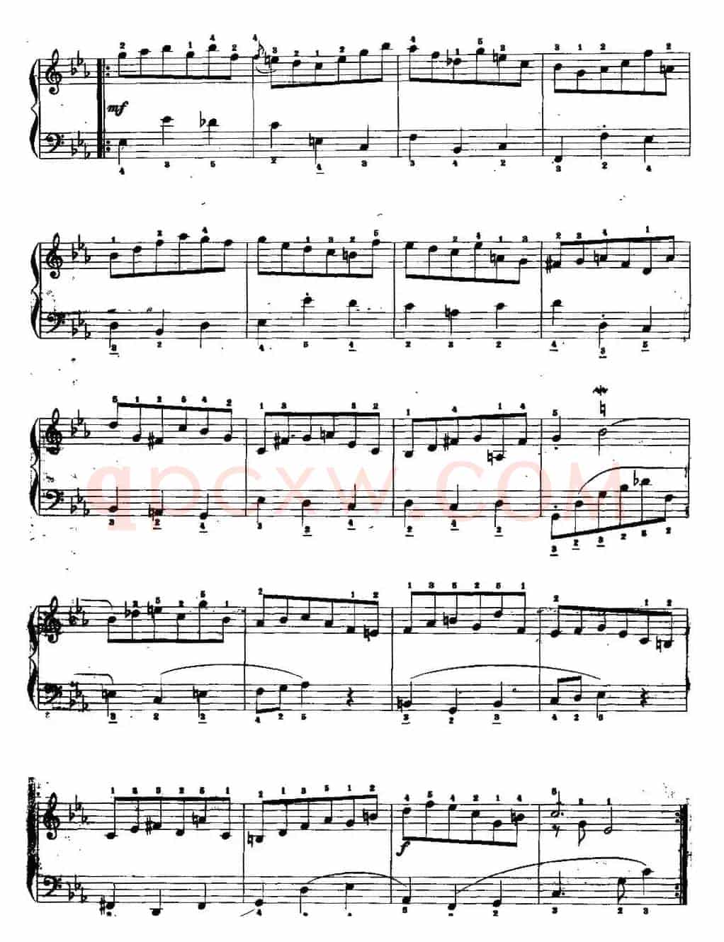 手风琴复调作品：c小调小前奏曲