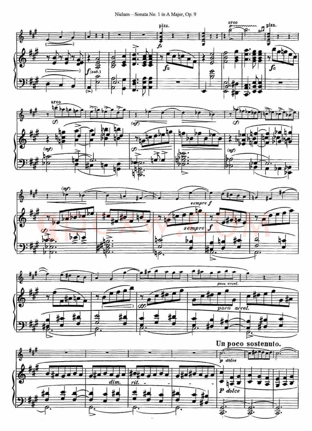 Violin Sonata No.1 in A Major Op.9（小提琴+钢琴伴奏）