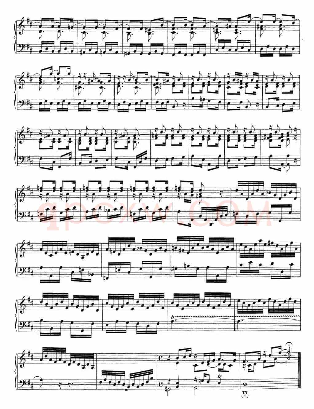 Toccata BWV 912(7首托卡塔·No.3 D大调)