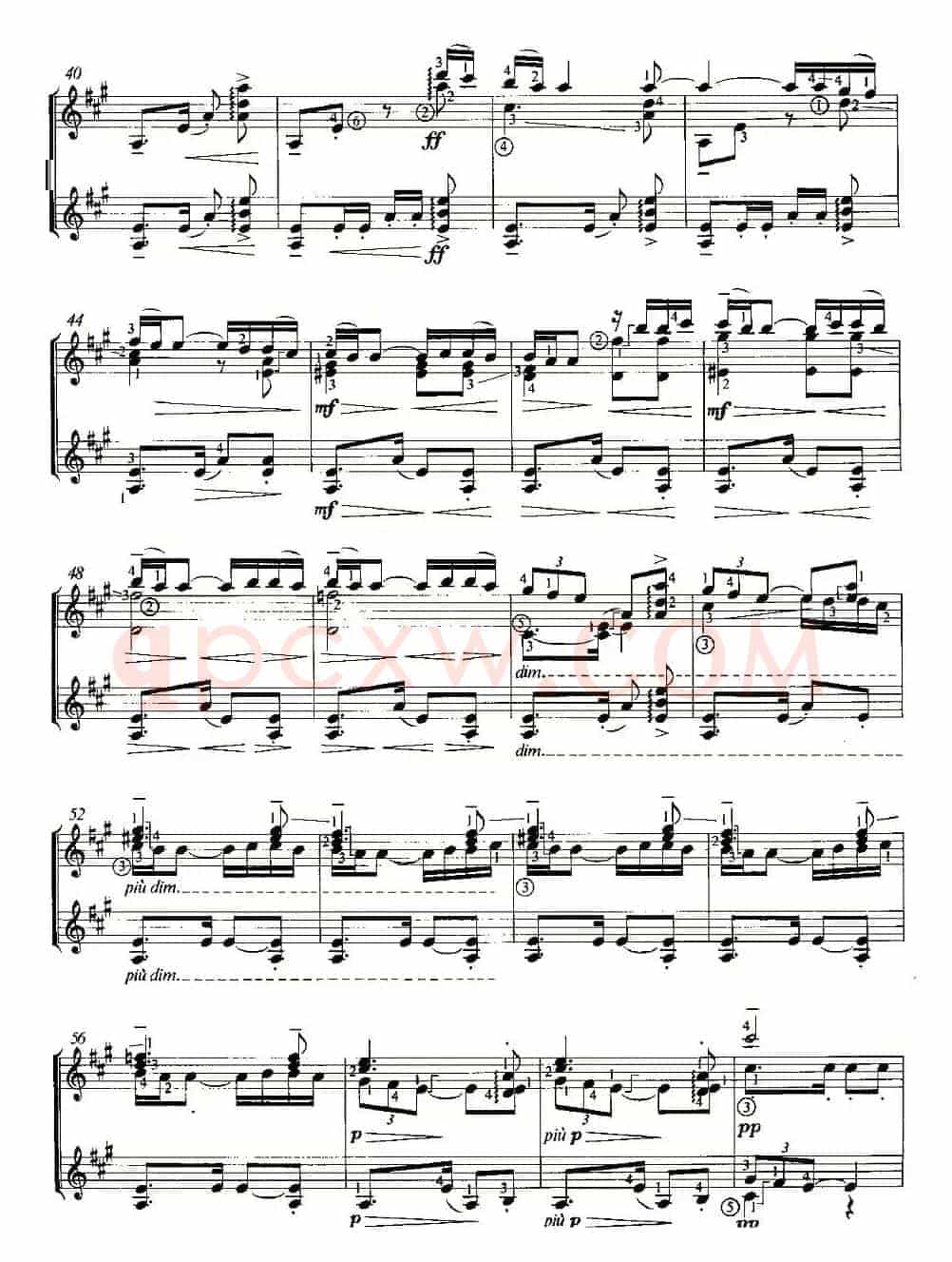 LA SOIRER DANS GRENADE（双吉他）