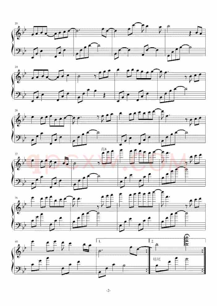 遇见   （简易钢琴曲）