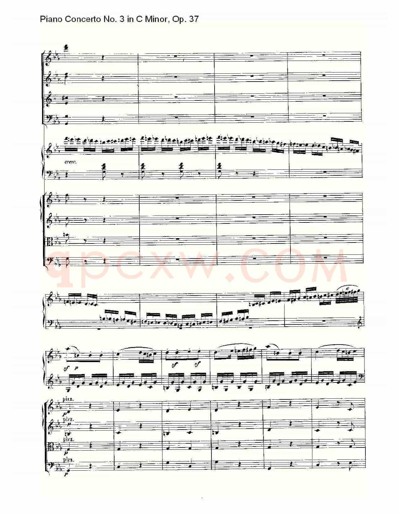 C小调钢琴第三协奏曲 Op.37 第三乐章