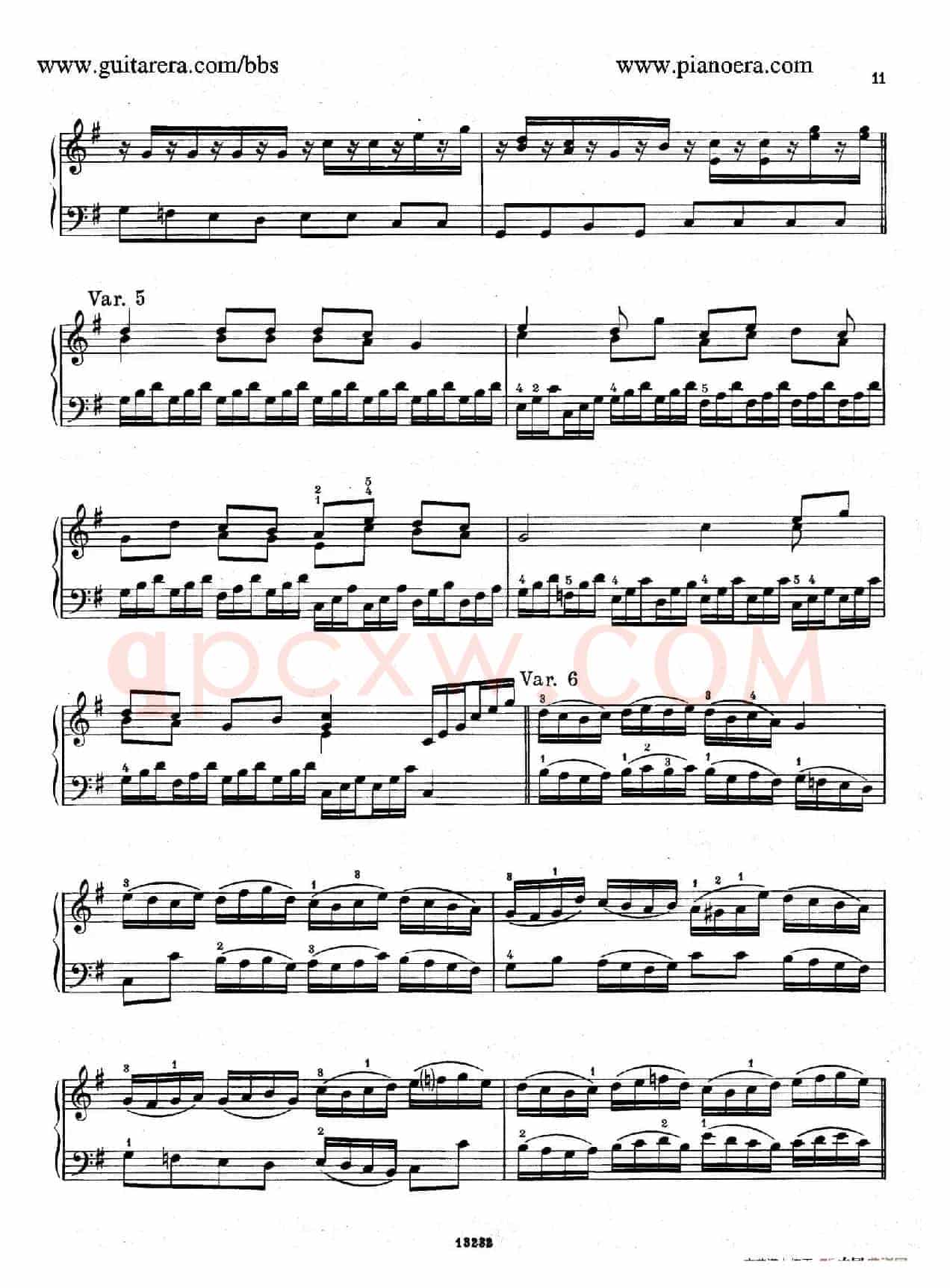 Variations on the Russian Song(俄国民歌主题变奏曲)