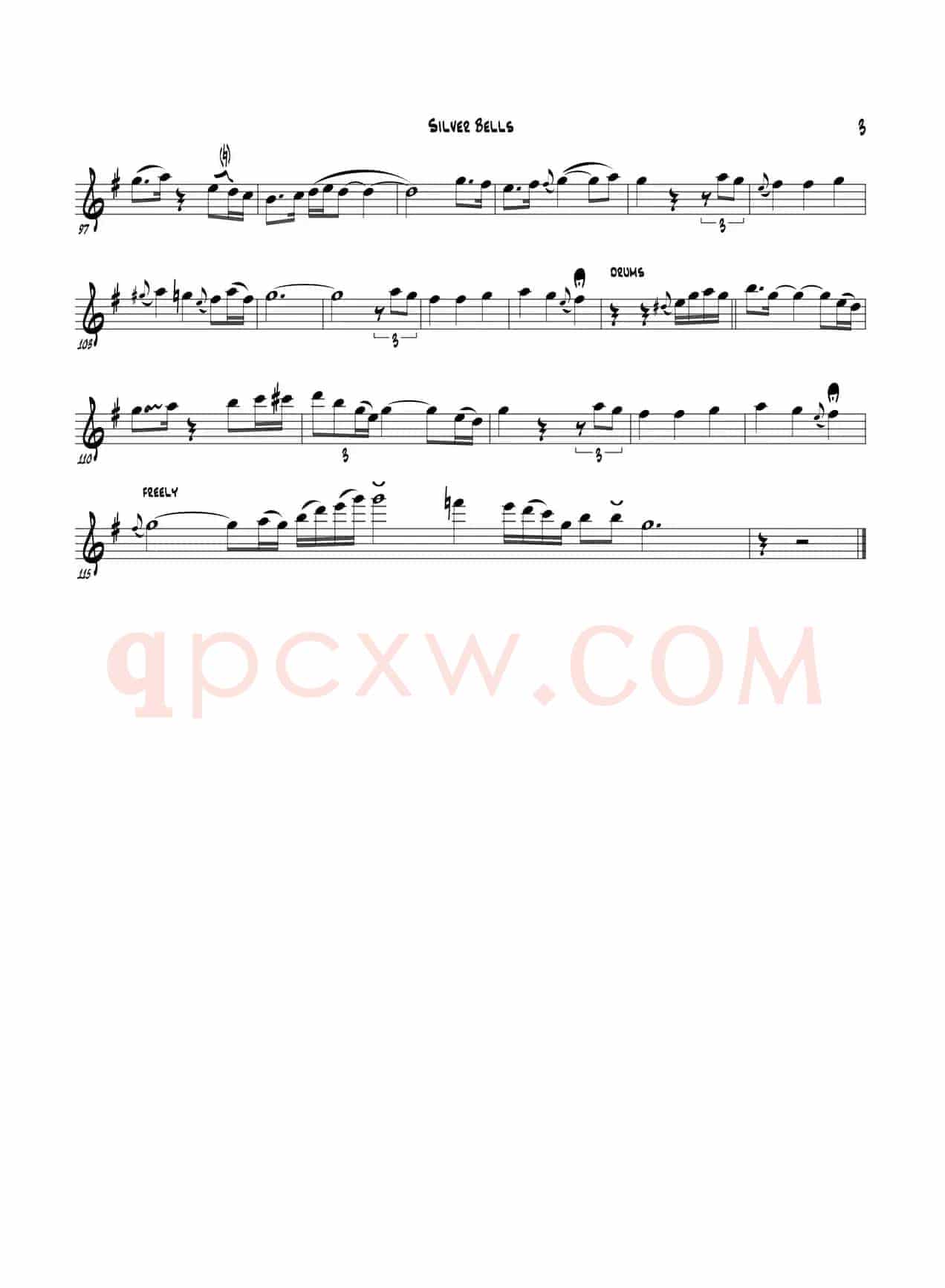 Silver Bells（Bb Part）