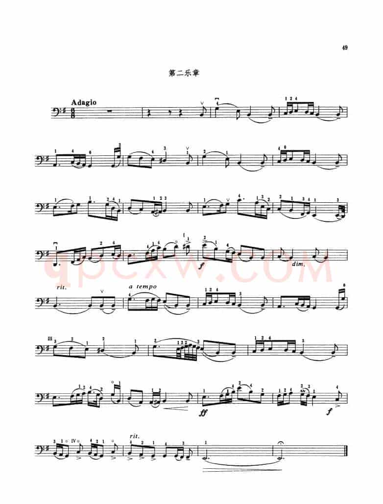 第二协奏曲 Op.13（大提琴）