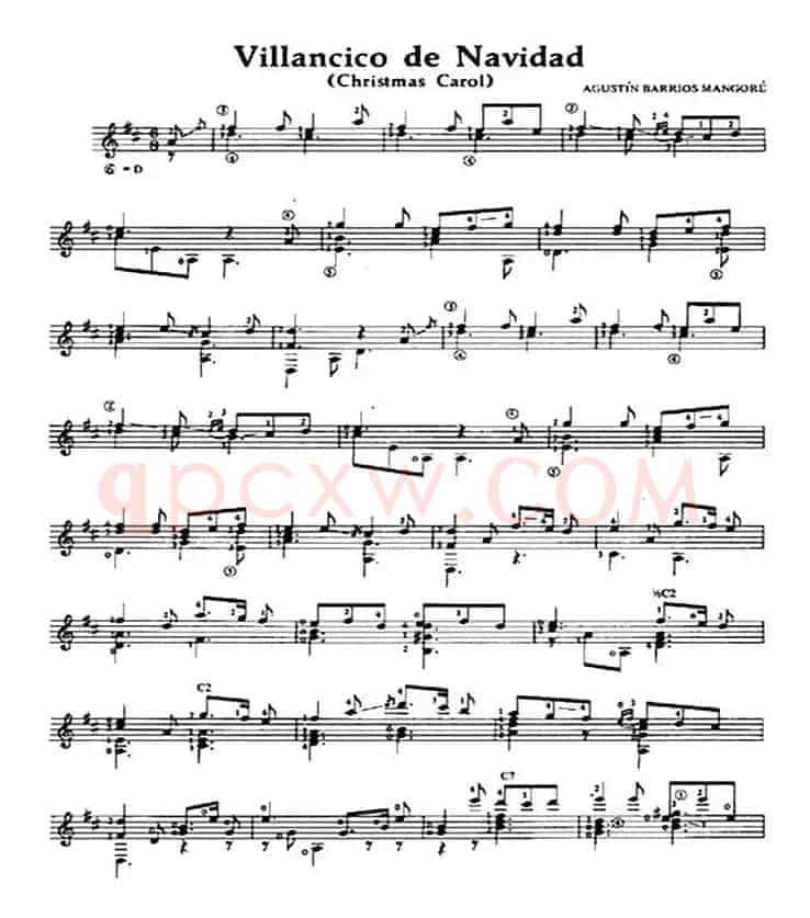 Villancico de Navidad（古典吉他）
