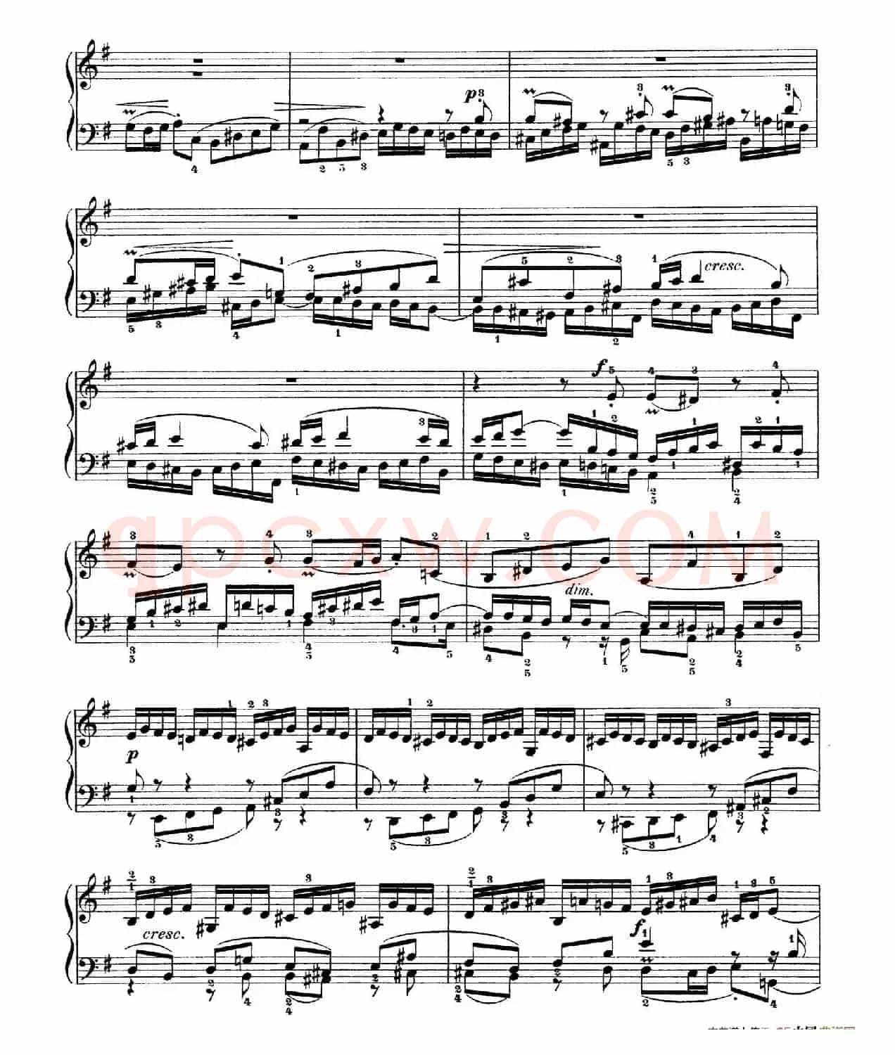 Six Partitas BWV 825-830（6首帕蒂塔·6）