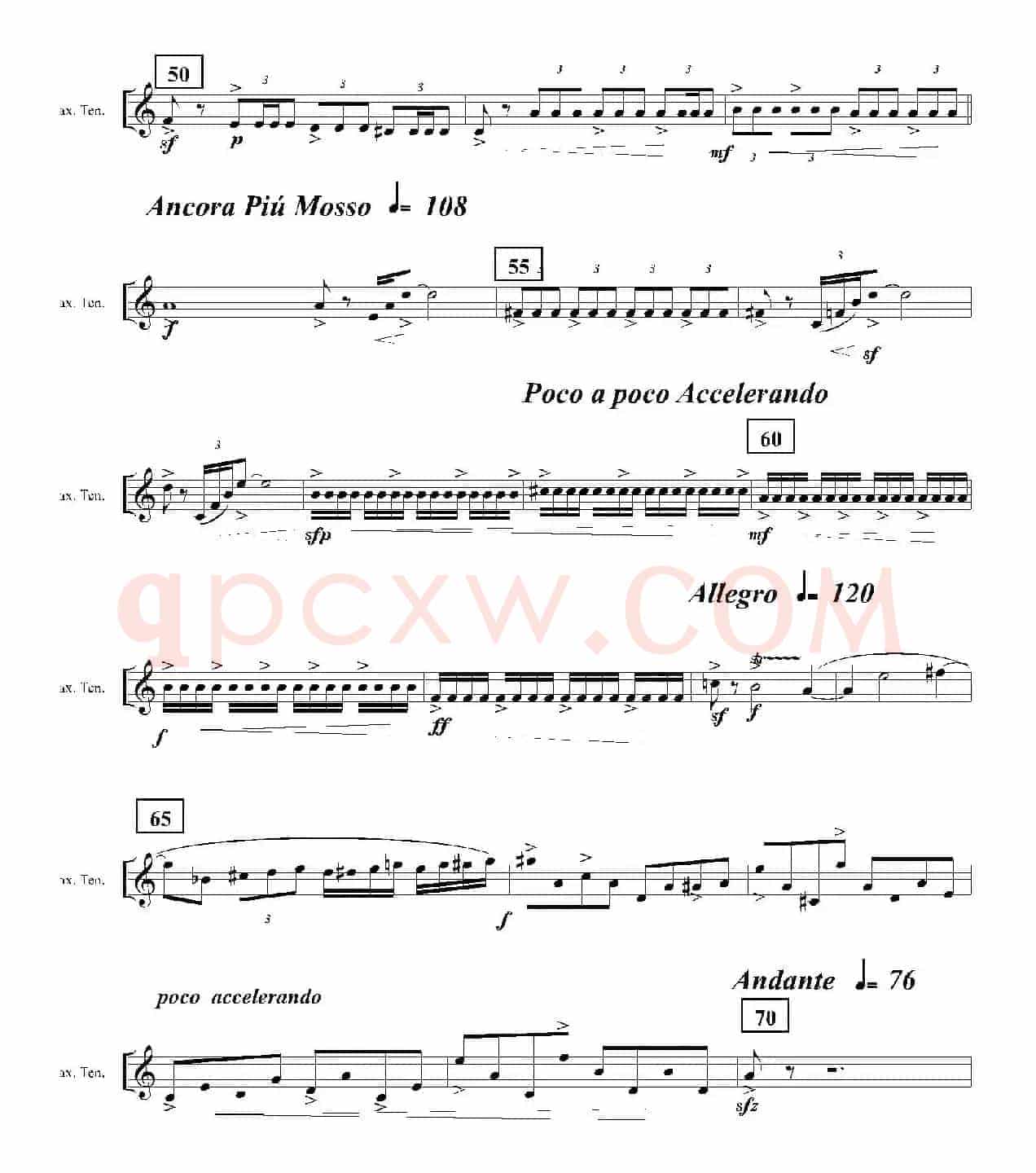 Ingravity（第二乐章）（次中音萨克斯分谱）