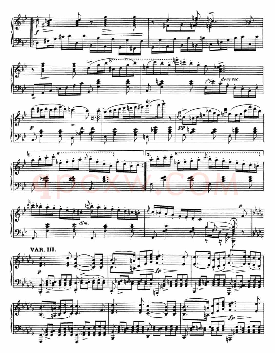 舒伯特降B大调即兴曲D.935，Op.142（NO.3）