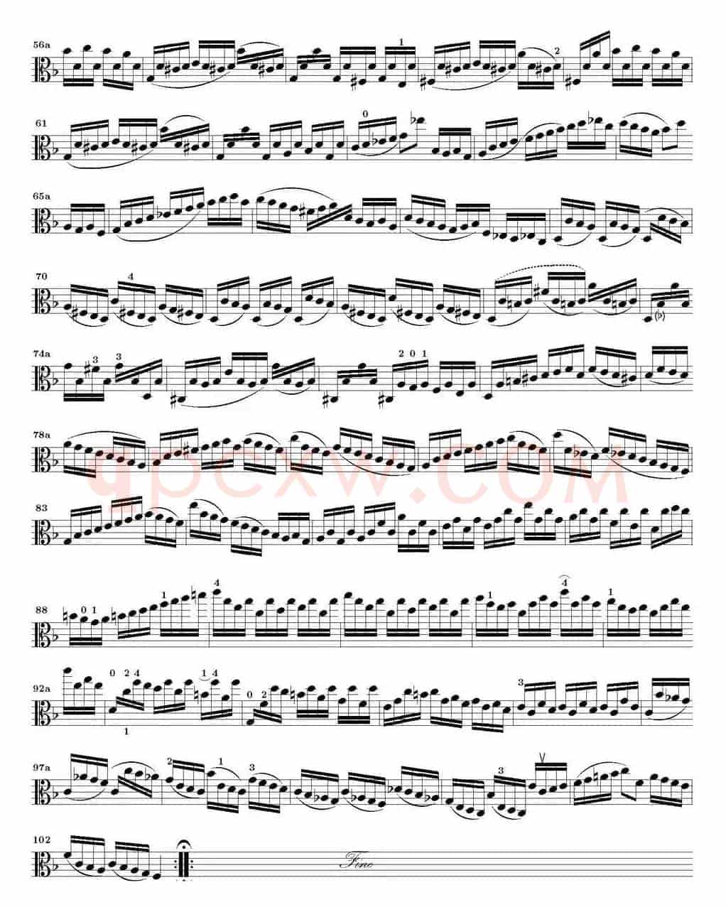 Bach Sonata BWV1005（无伴奏小提琴组曲）