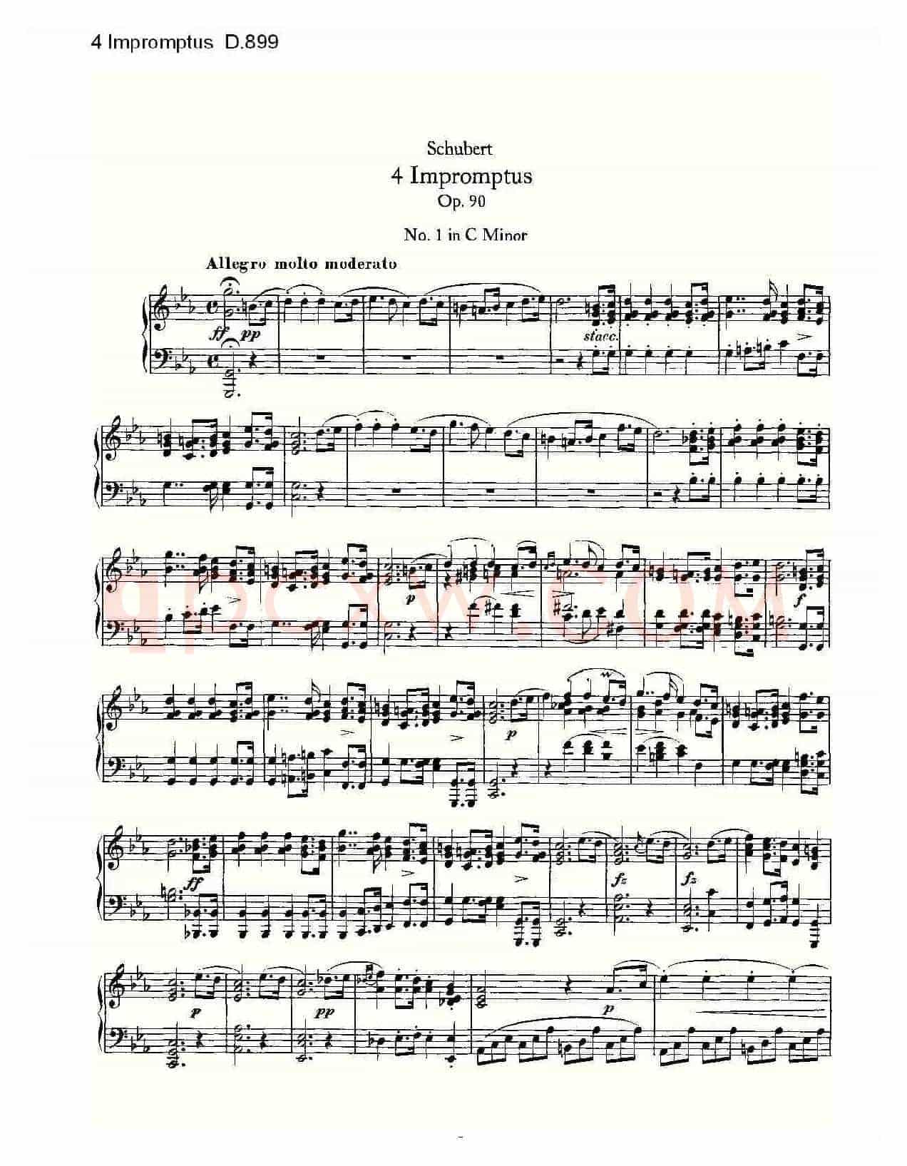 4 Impromptus D.899(4人即兴演奏 D.899)