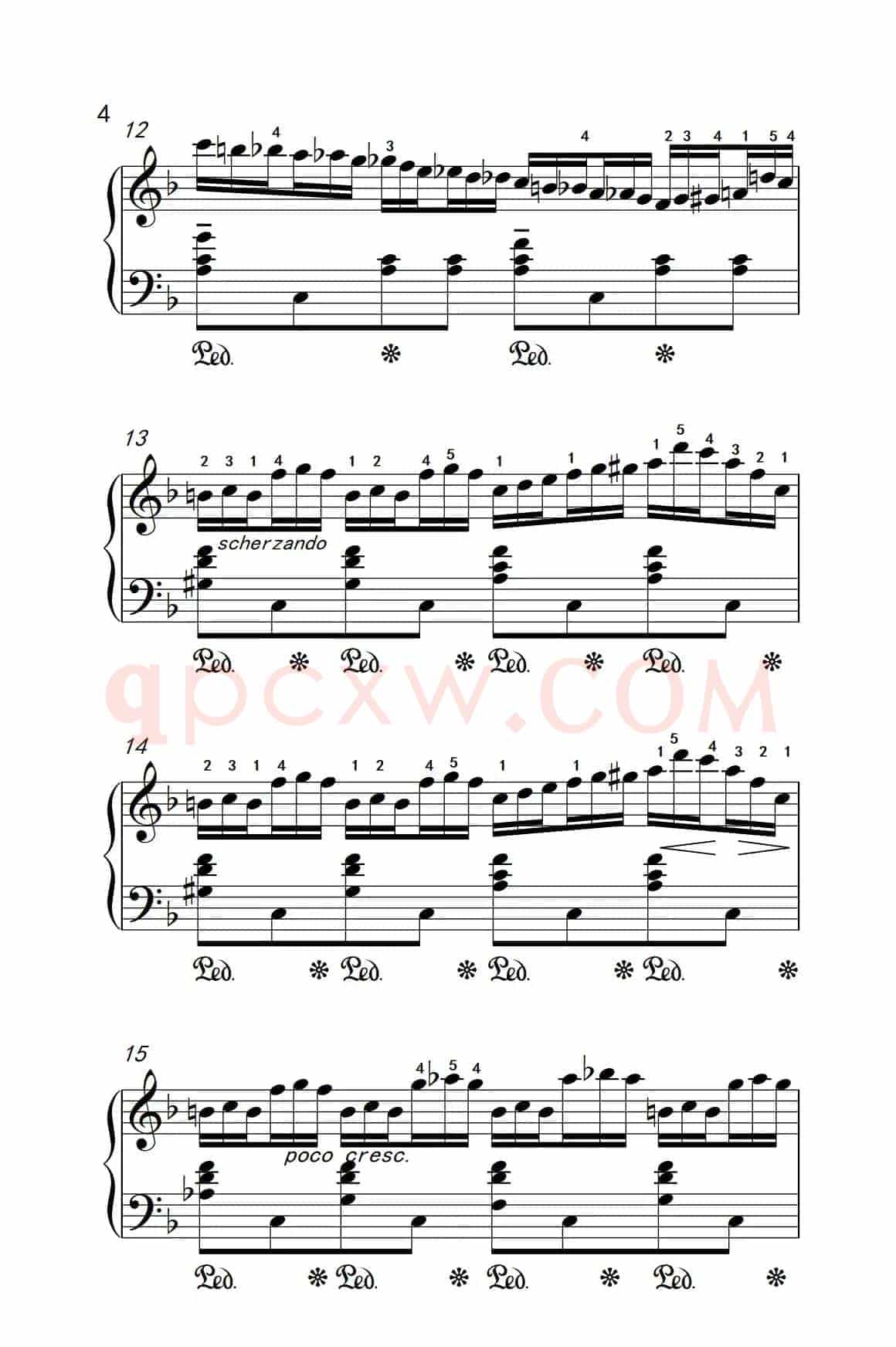 第八级3.练习曲 No.6 （中央音乐学院 钢琴（业余）考级教程 7-9级）