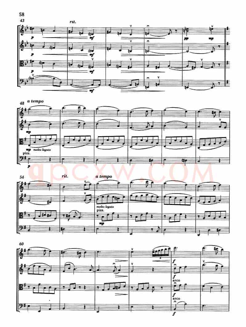 GREENSLEEVES（弦乐四重奏）
